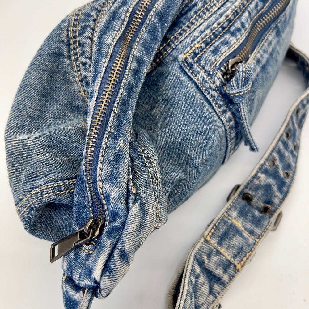 Denim women’s bag/ purse in Light Blue - Picture 6 of 7